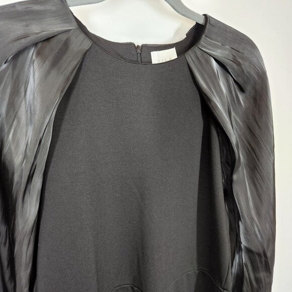 NWT Vila jersey mini dress with column sleeve in black Size EU 42 US 10 - Picture 4 of 10